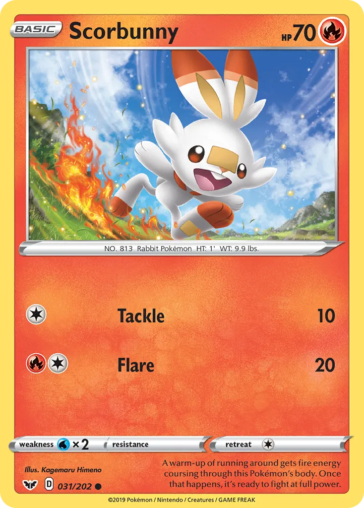 Scorbunny #31, Sword & Shield