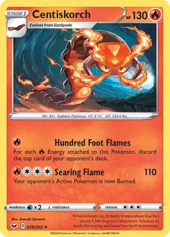Centiskorch #39, Reverse Foil