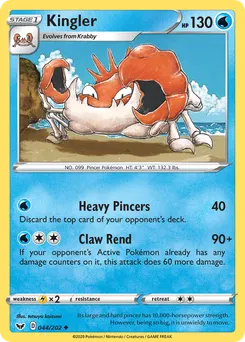 Kingler #44, Reverse Foil