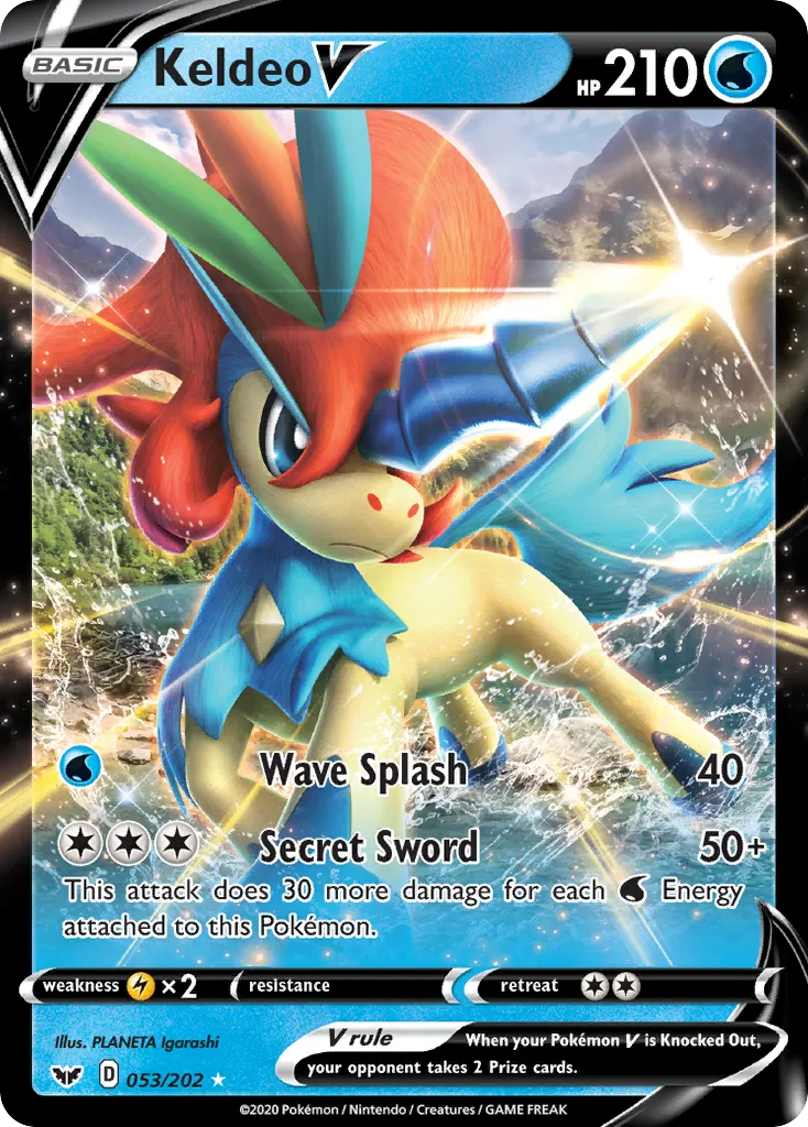 Keldeo V #53, Sword & Shield