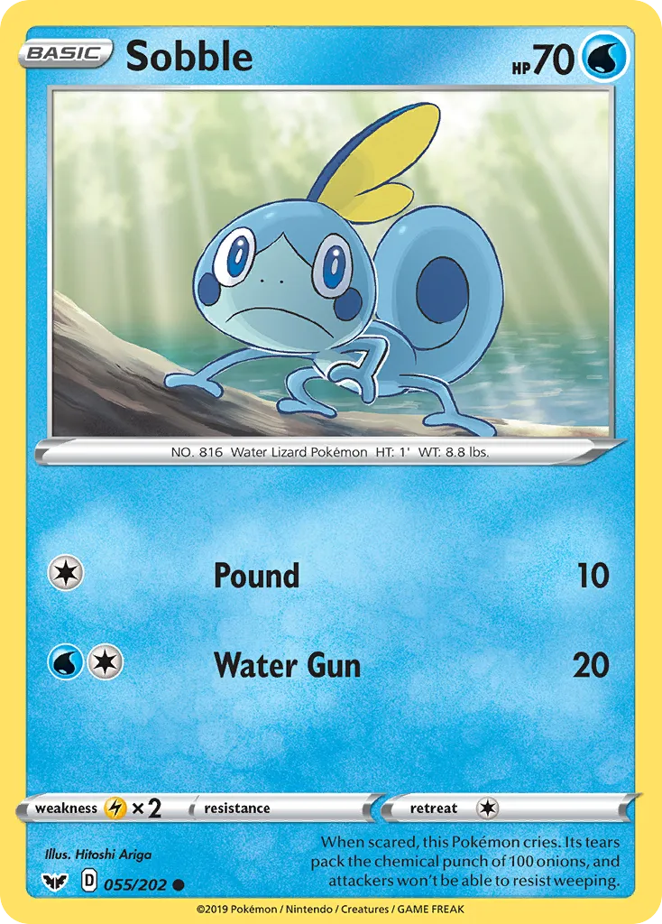 Sobble #55, Sword & Shield Galar Collection