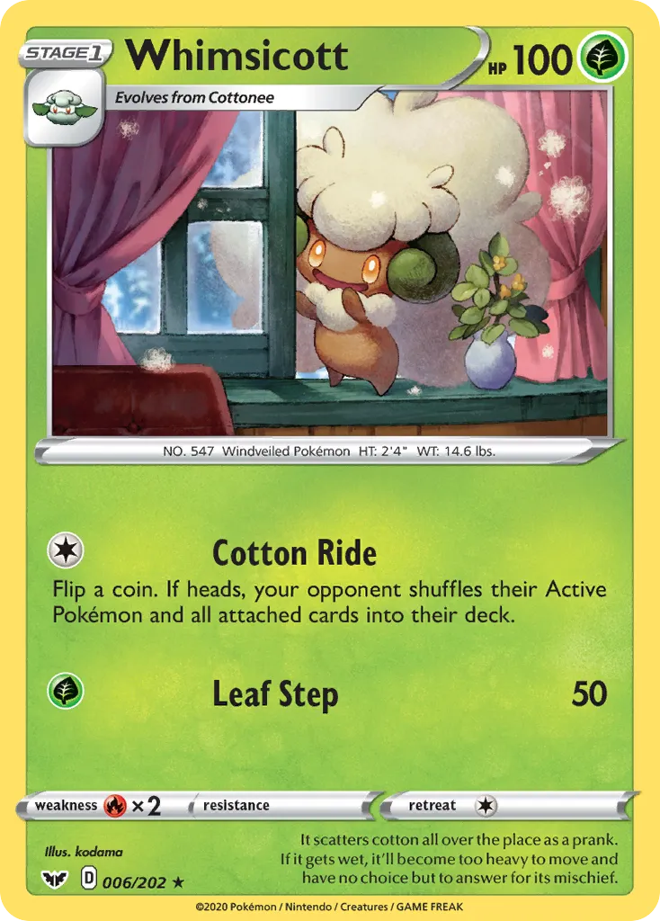 Whimsicott #6, Sword & Shield
