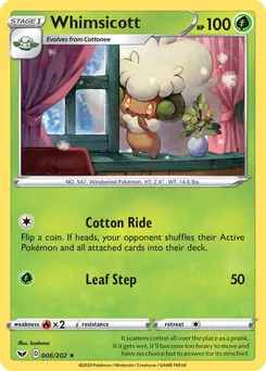 Whimsicott #6, Reverse Foil