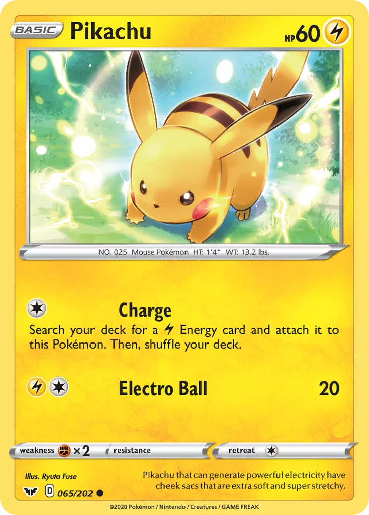 Pikachu #65, Sword & Shield