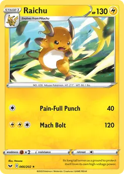 Raichu #66, Reverse Foil