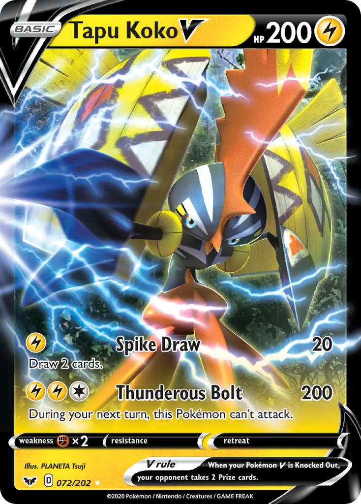 Tapu Koko V #72, Sword & Shield