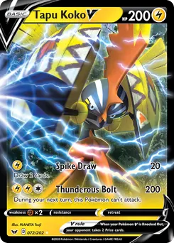 Tapu Koko V #72, Standard