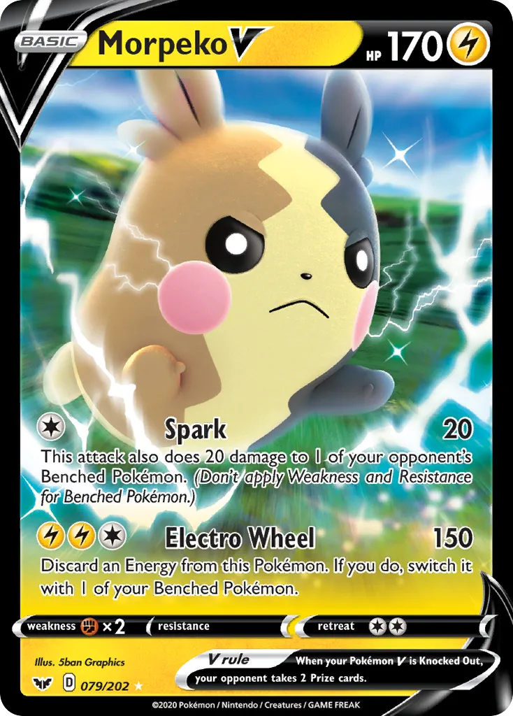Morpeko V #79, Sword & Shield