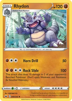 Rhydon #98, Sword & Shield