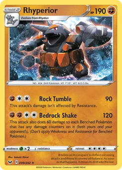 Rhyperior #99, Reverse Foil