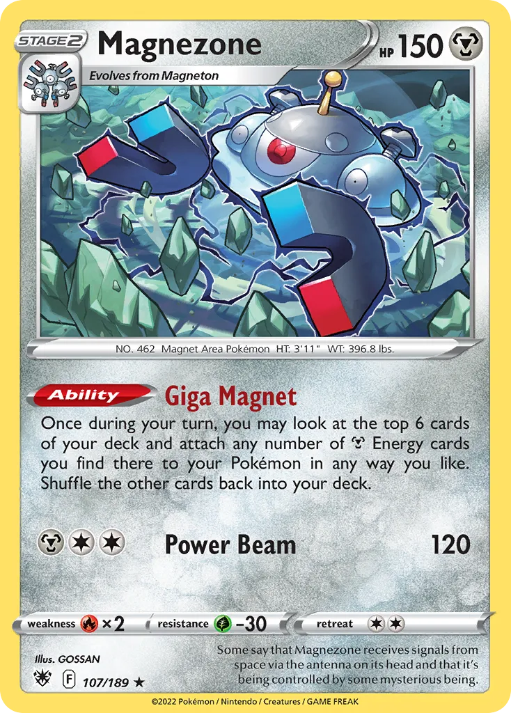 Magnezone #107, Astral Radiance Holo