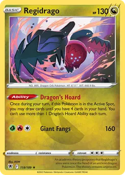 Regidrago #118, Reverse Foil