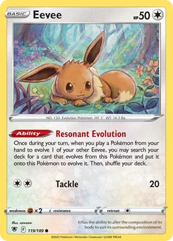 Eevee #119, Reverse Foil
