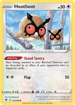 Hoothoot #120, Reverse Foil