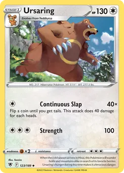 Ursaring #123, Reverse Foil