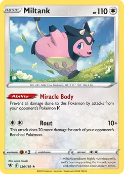 Miltank #126, Reverse Foil