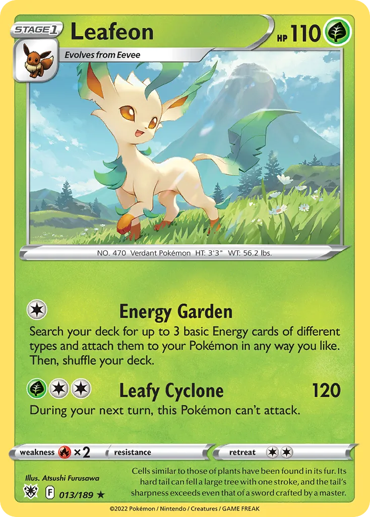 Leafeon #13, Astral Radiance Reverse Foil