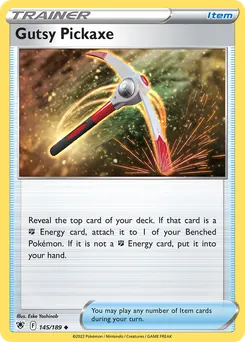 Gutsy Pickaxe #145, Reverse Foil