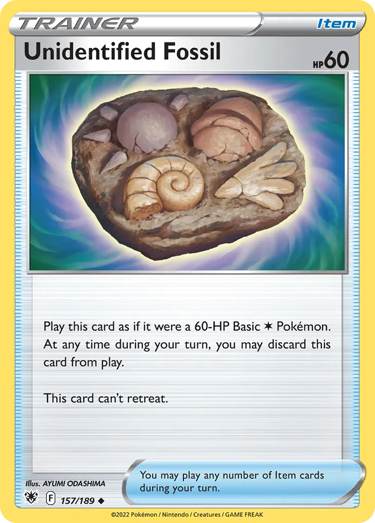 Unidentified Fossil #157, Astral Radiance Reverse Foil