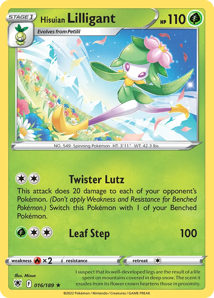 Hisuian Lilligant #16, Astral Radiance Reverse Foil