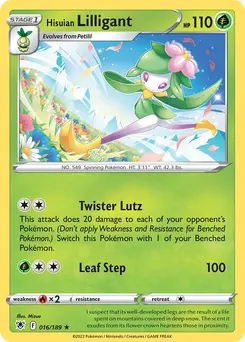 Hisuian Lilligant #16, Reverse Foil