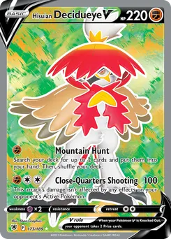 Hisuian Decidueye V #173, Standard