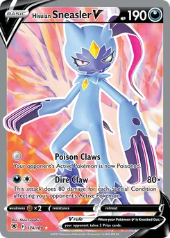 Hisuian Sneasler V #174, Standard