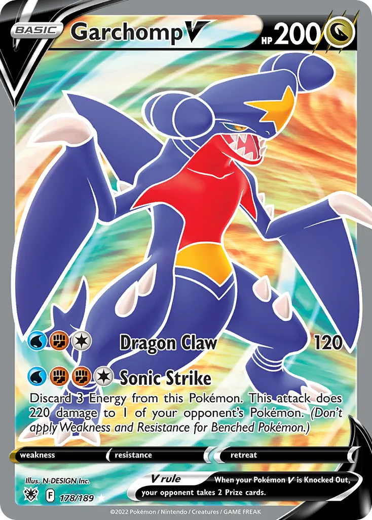 Garchomp V #178, Astral Radiance