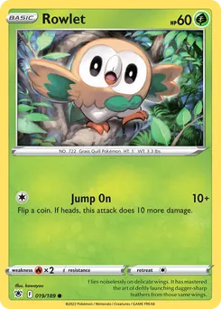 Rowlet #19, Reverse Foil