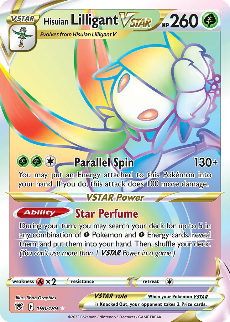 Hisuian Lilligant VSTAR #190, Astral Radiance Secret