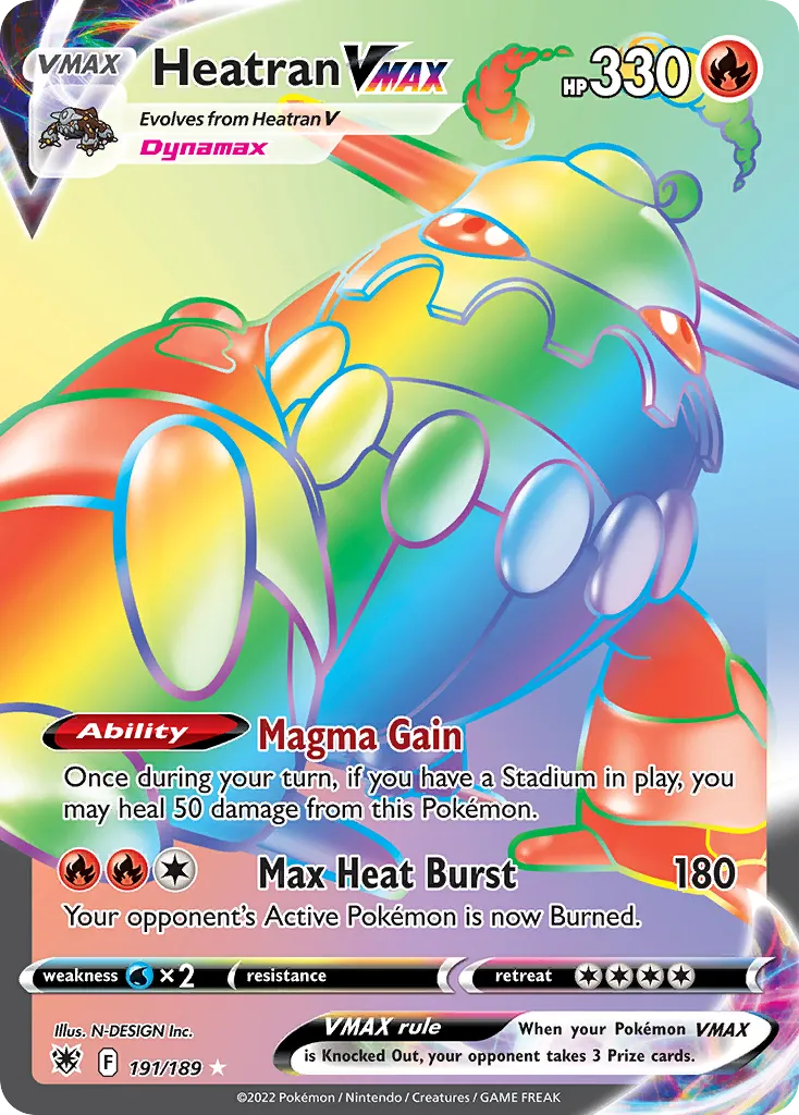 Heatran VMAX #191, Astral Radiance Secret