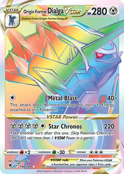 Origin Forme Dialga VSTAR #198, Secret