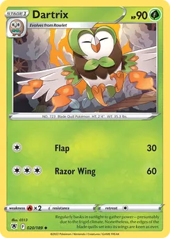Dartrix #20, Reverse Foil