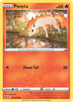 Ponyta #21, Reverse Foil