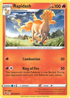 Rapidash #22, Reverse Foil