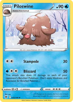 Piloswine #32, Reverse Foil
