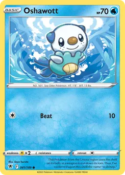 Oshawott #41, Reverse Foil