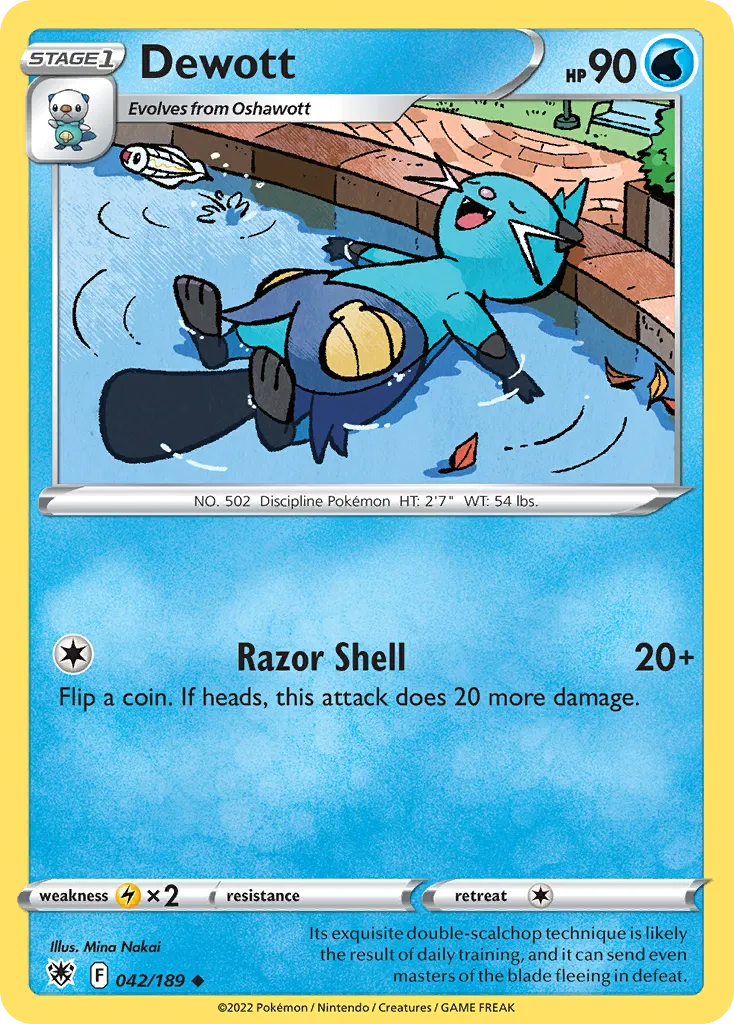 Dewott #42, Astral Radiance Reverse Foil