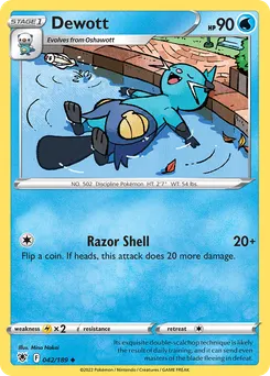 Dewott #42, Reverse Foil