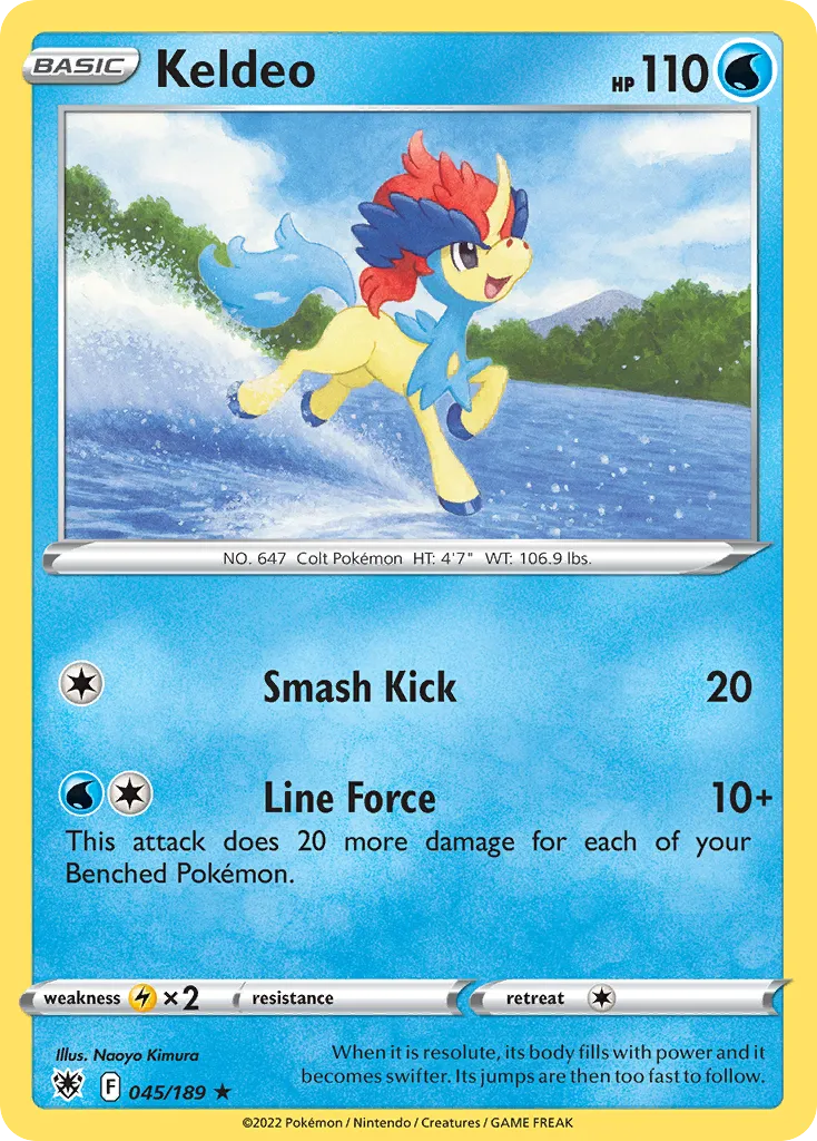 Keldeo #45, Astral Radiance Holo