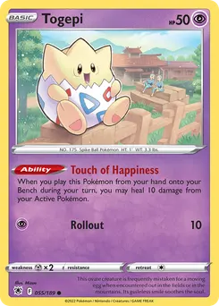 Togepi #55, Reverse Foil