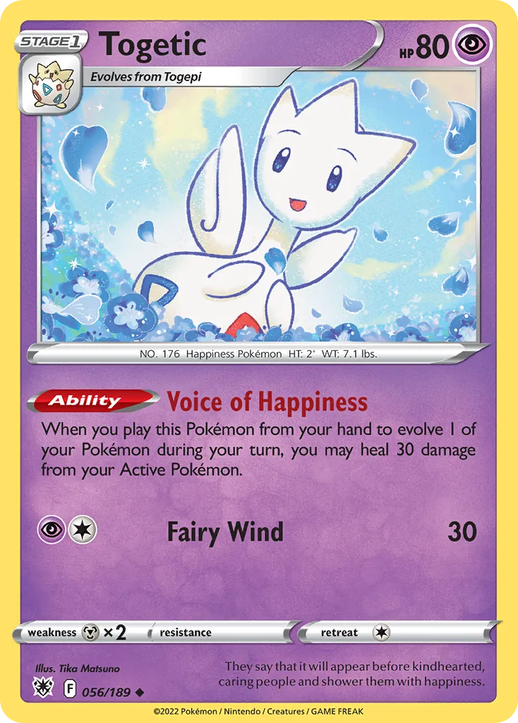 Togetic #56, Astral Radiance Reverse Foil