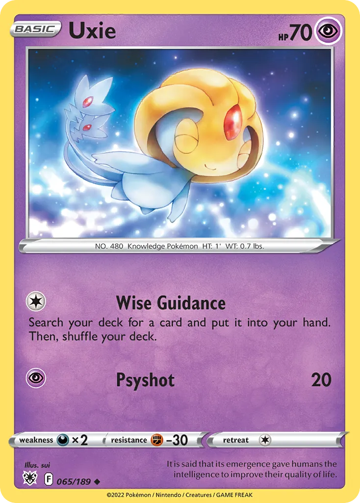 Uxie #65, Astral Radiance Reverse Foil
