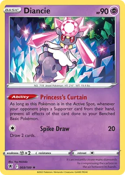 Diancie #68, Reverse Foil