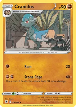 Cranidos #76, Standard
