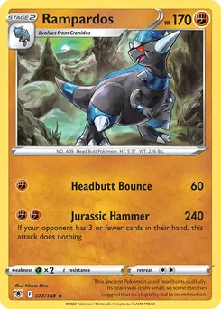 Rampardos #77, Reverse Foil
