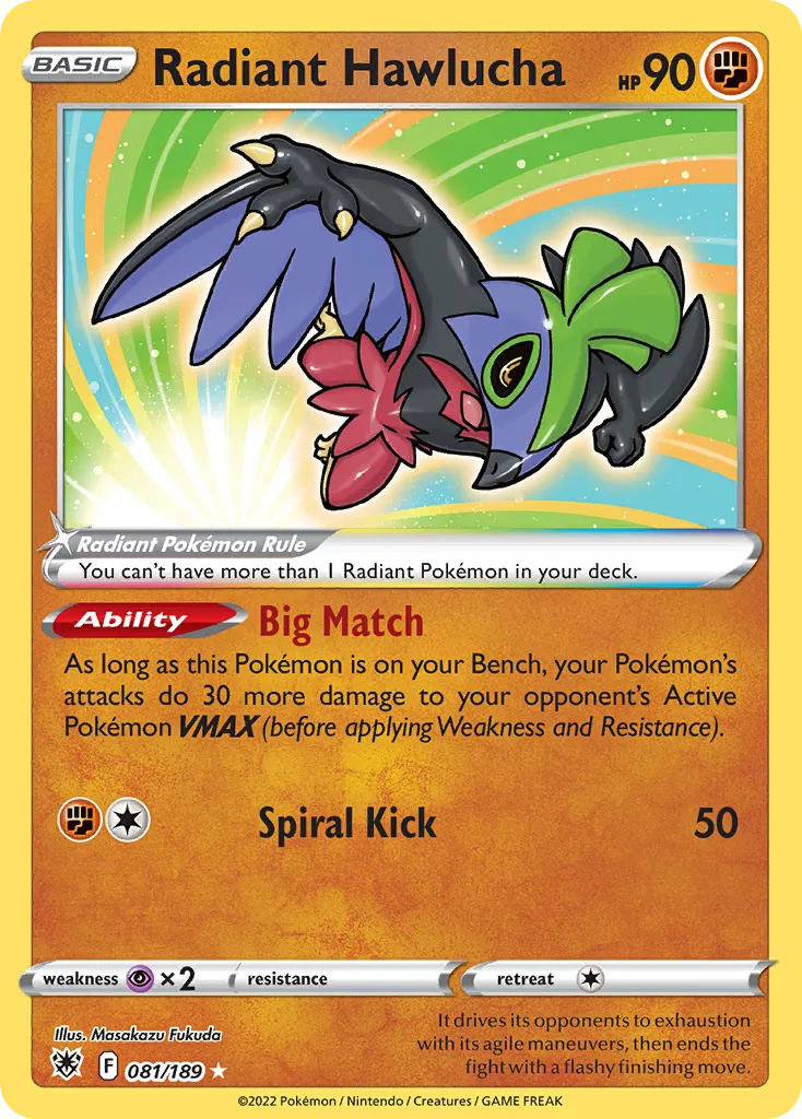 Radiant Hawlucha #81, Astral Radiance