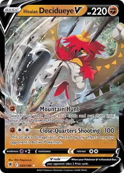 Hisuian Decidueye V #83, Standard