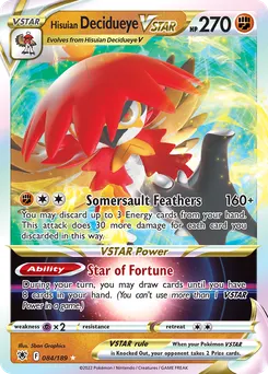 Hisuian Decidueye VSTAR #84, Standard