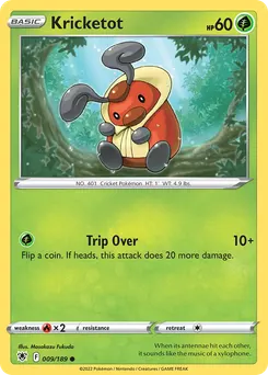 Kricketot #9, Reverse Foil